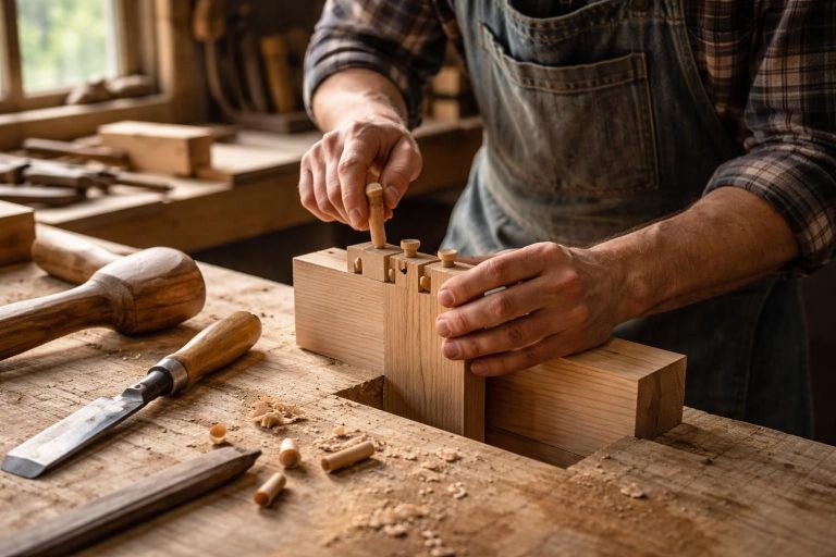 découvrez notre tutoriel complet pour apprendre à réaliser des assemblages à queues d'aronde avec des goupilles, étape par étape, et maîtrisez cette technique de menuiserie traditionnelle.