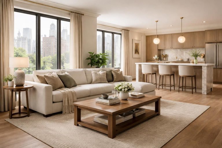 découvrez comment adopter le style d'appartement new-yorkais transitionnel, un mélange parfait de modernité et d'élégance intemporelle pour un intérieur unique et chaleureux.