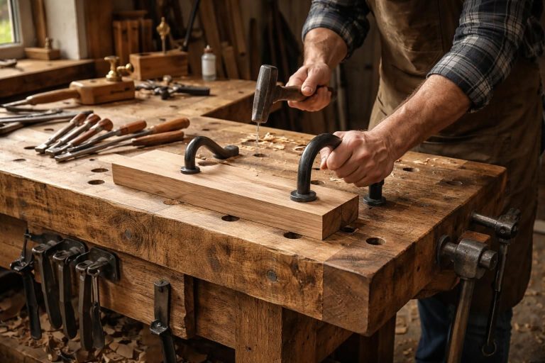 découvrez tout ce qu'il faut savoir sur les holdfasts pour établi en menuiserie dans ce guide complet : utilisation, conseils et astuces pour un maintien parfait de vos pièces.