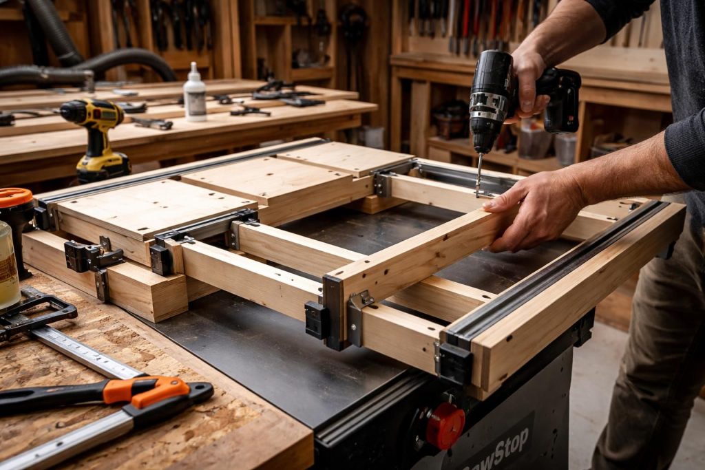 découvrez notre guide complet pour assembler facilement la table d’extension pliable sawstop. suivez des instructions claires et étape par étape pour un montage rapide et sans erreur.